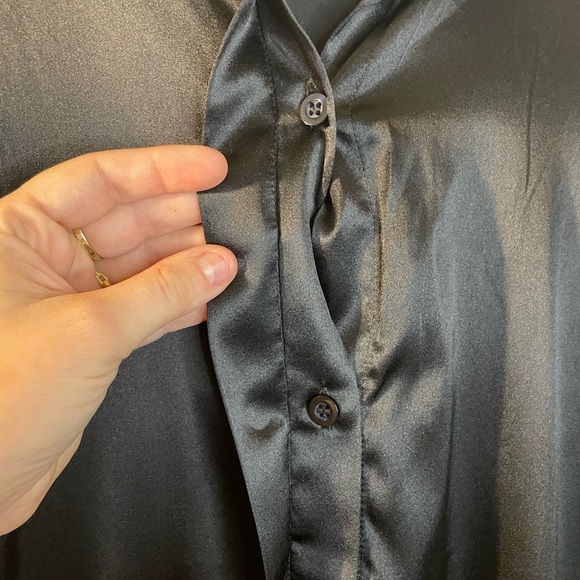 New JOHANSEN|| Mulberry Silk Mini dress in black O/S - Picture 8 of 9